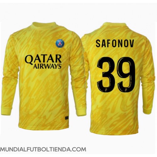 Camiseta Paris Saint-Germain Matvei Safonov #39 Portero Tercera Equipación Replica 2024-25 mangas largas
